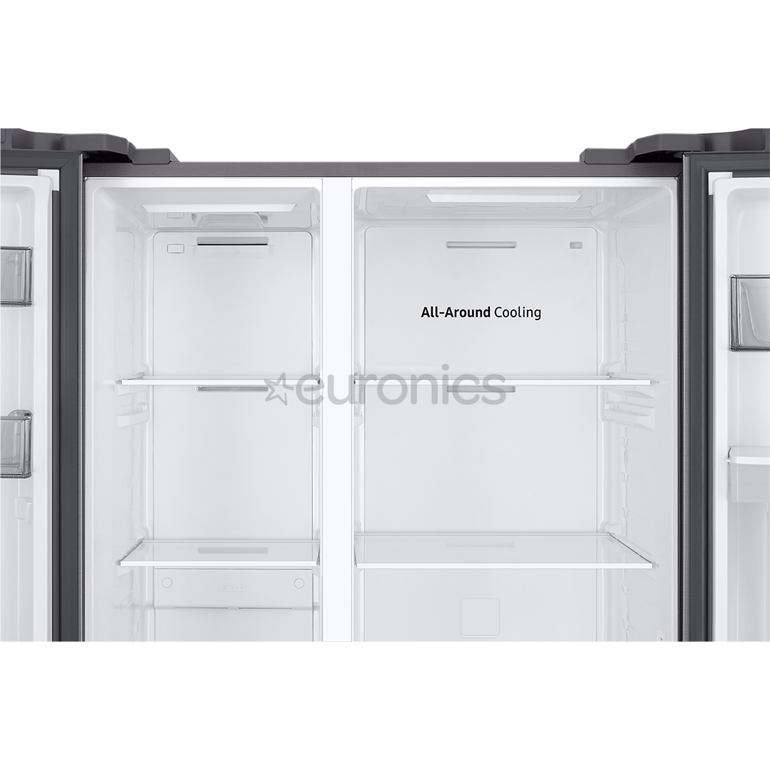 Samsung, NoFrost, 578 л, высота 178 см, серебристый - SBS-холодильник