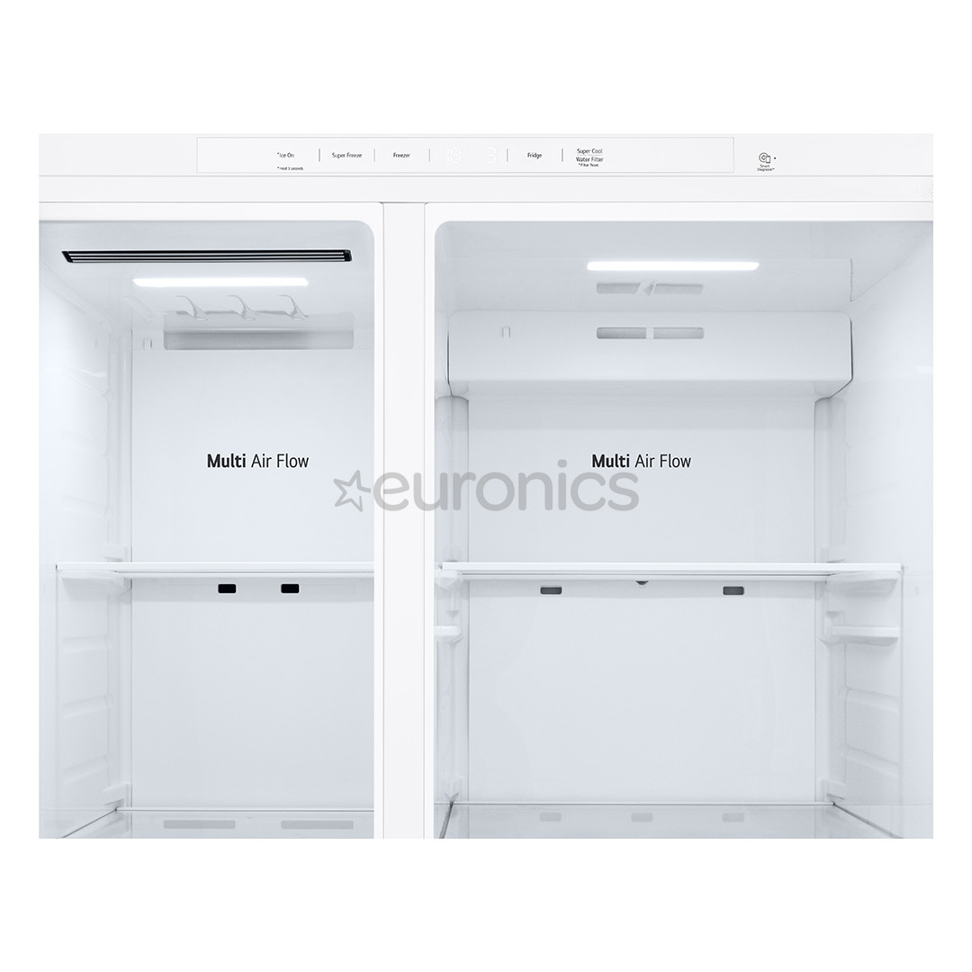 LG, Water & Ice Dispenser, 638 L, kõrgus 179 cm, valge - SBS-külmik