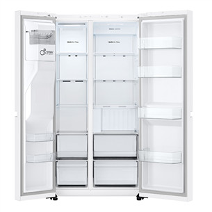 LG, Water & Ice Dispenser, 638 L, kõrgus 179 cm, valge - SBS-külmik