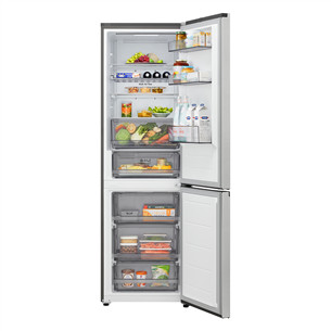 LG, NoFrost, 333 л, высота 186 см, cеребристый - Холодильник