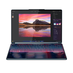 Lenovo Yoga Book 9i Gen 10, 14'', WQXGA+, OLED, 120 Hz, Ultra 7, 32 GB, 1 TB, W11P, ENG, tidal teal - Notebook 83KJ000BNT