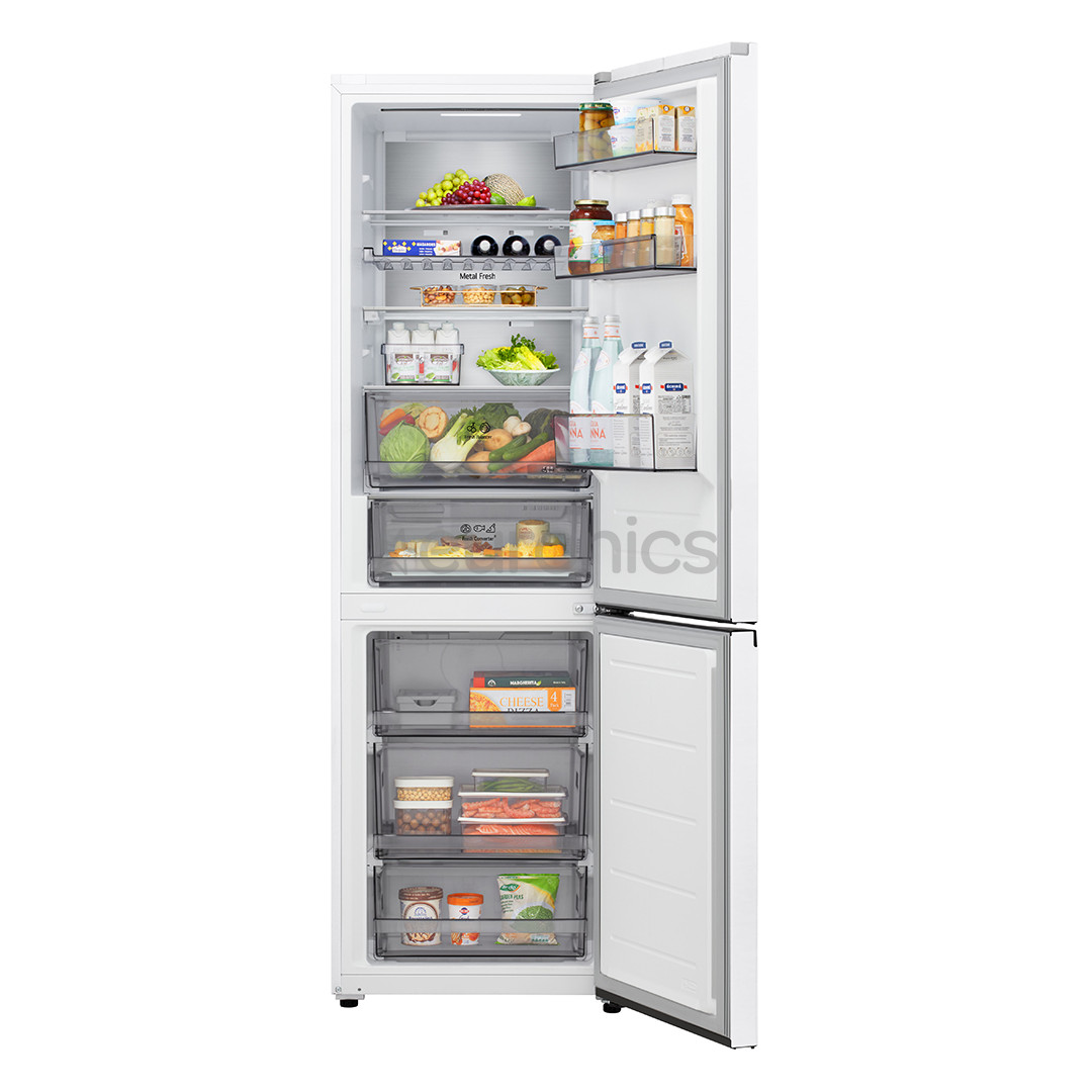 LG, NoFrost, 333 L, height 186 cm, white - Refrigerator