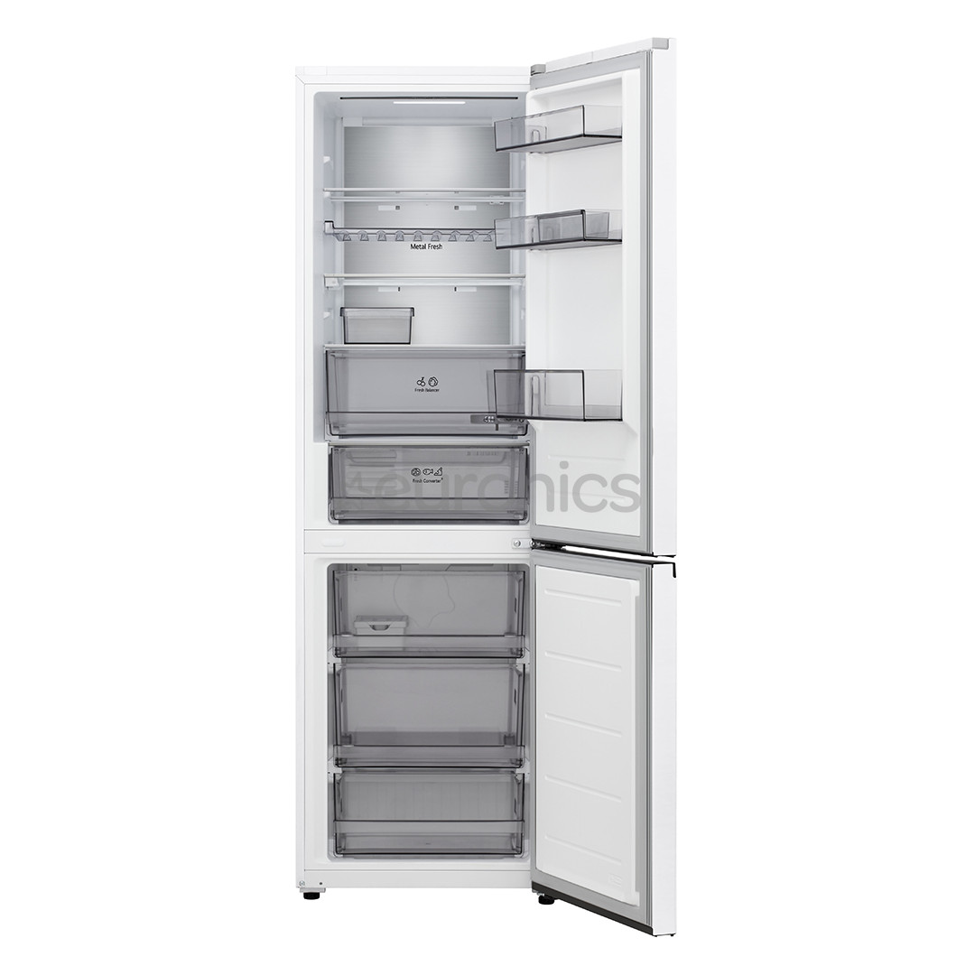 LG, NoFrost, 333 L, height 186 cm, white - Refrigerator