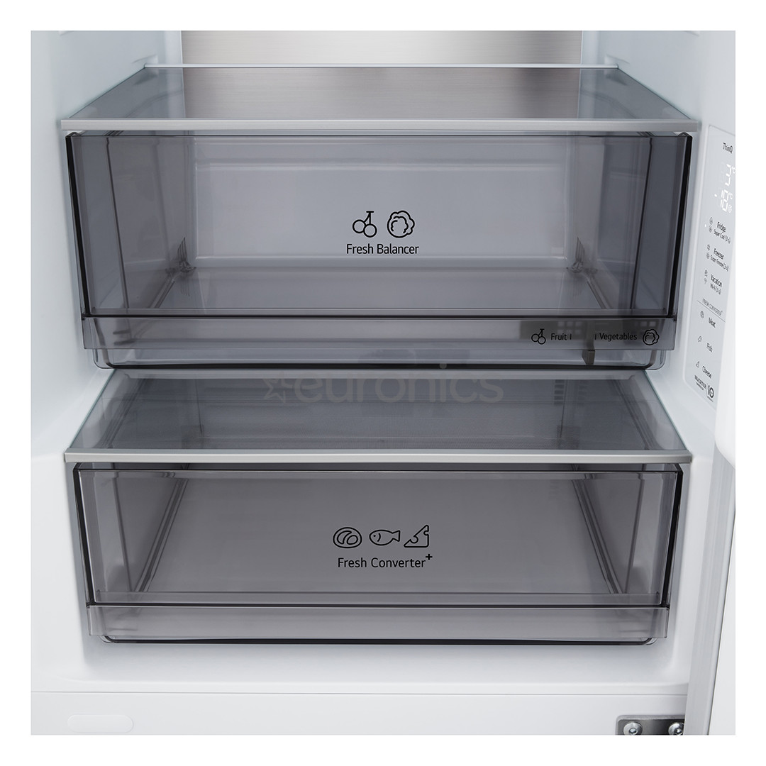 LG, NoFrost, 333 L, height 186 cm, white - Refrigerator