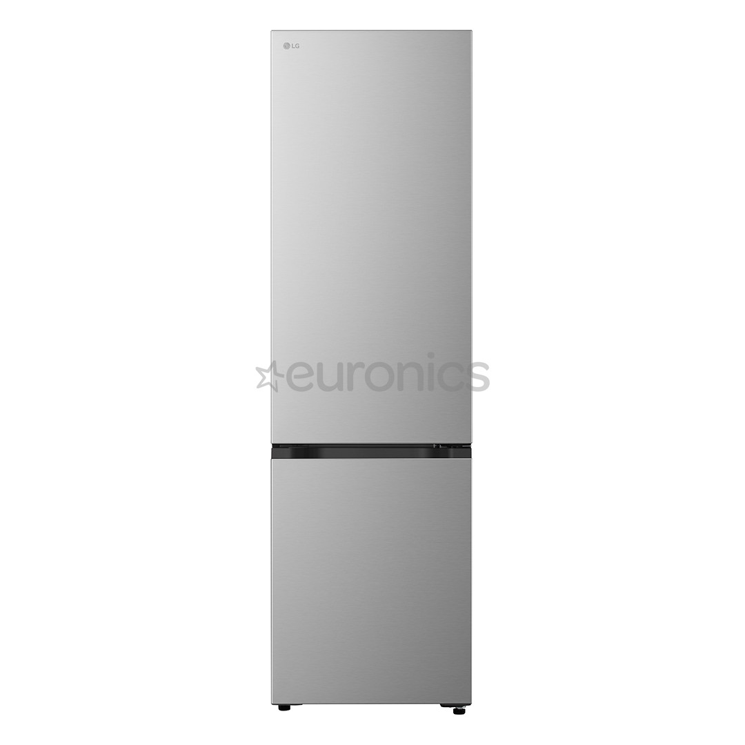LG, NoFrost, 375 л, высота 203 см, cеребристый - Холодильник