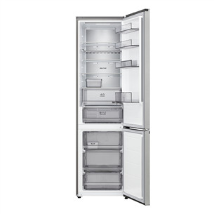 LG, NoFrost, 375 л, высота 203 см, cеребристый - Холодильник