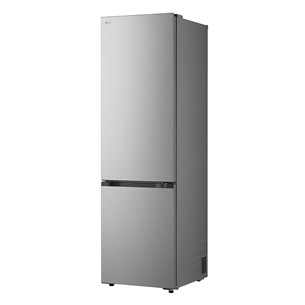 LG, NoFrost, 375 л, высота 203 см, cеребристый - Холодильник