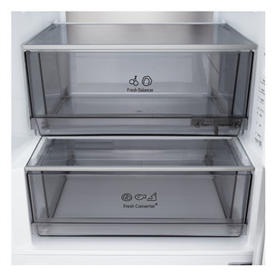 LG, NoFrost, 375 л, высота 203 см, cеребристый - Холодильник
