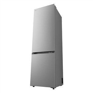 LG, NoFrost, 375 л, высота 203 см, cеребристый - Холодильник