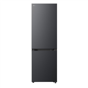 LG, Total No Frost, 333 L, height 186 cm, matte black - Refrigerator GBBSJ10EEP.AEPQEUZ