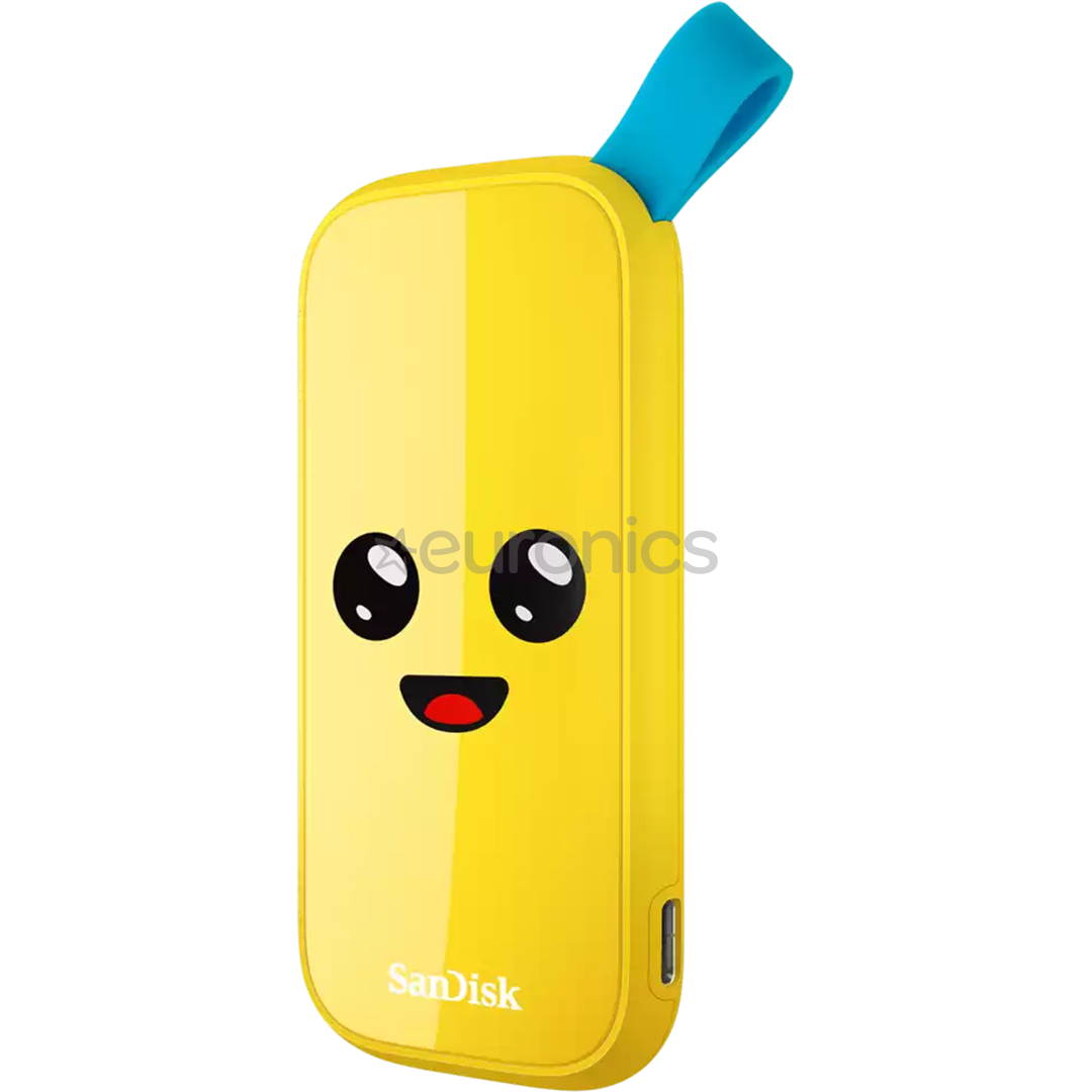 SanDisk Fortnite Portable SSD Peely Edition, 1 ТБ, желтый - Внешний накопитель SSD