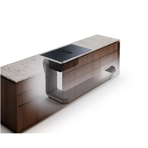 Electrolux 600 Series, laius 80 cm, must - Integreeritav induktsioonpliidiplaat õhupuhastiga