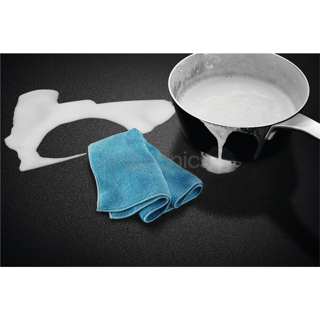 Electrolux 600 Series, width 80 cm, black - Built-in induction hob with cooker hood