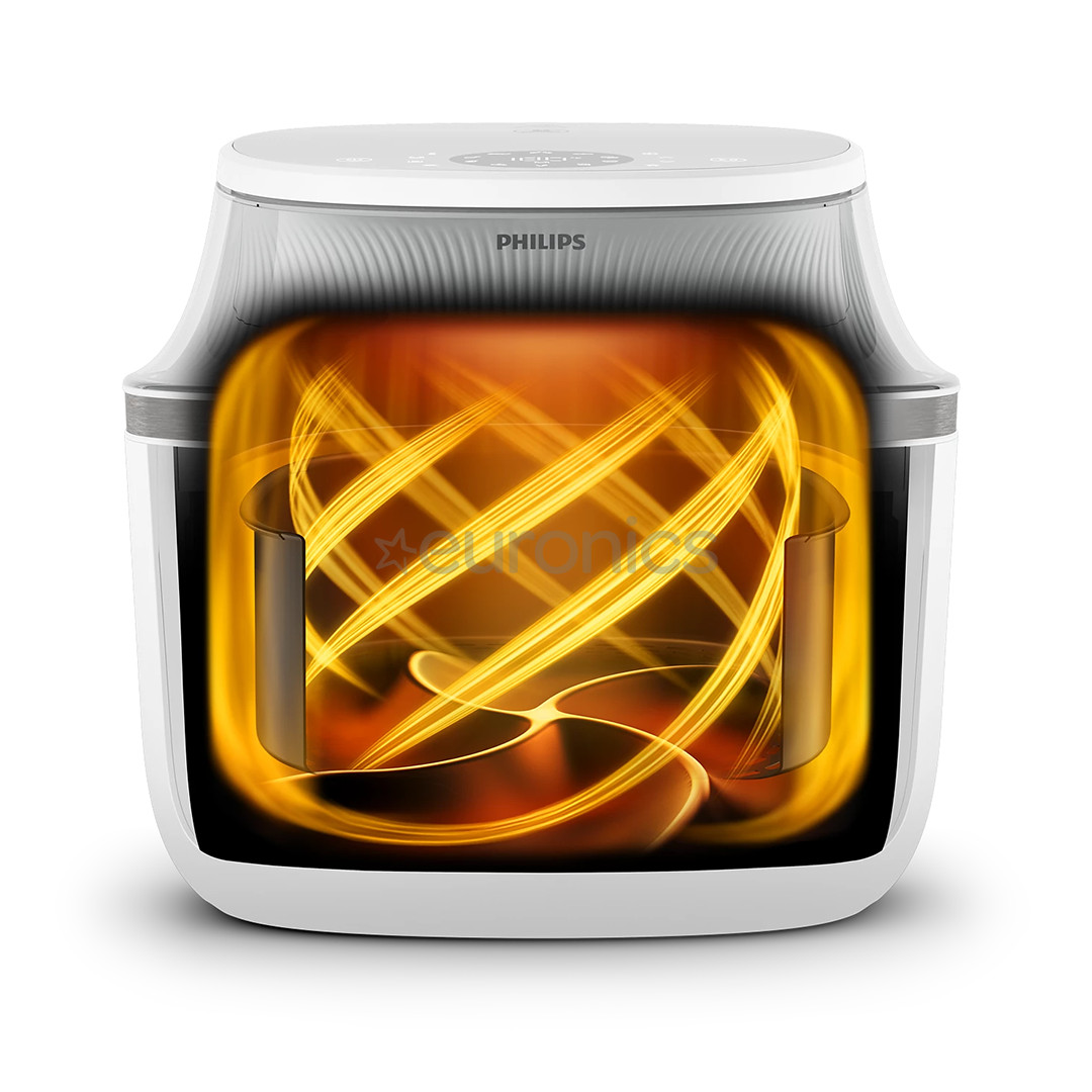 Philips 3000 Series, 6.2 L, 1700 W, valge - Kuumaõhufritüür