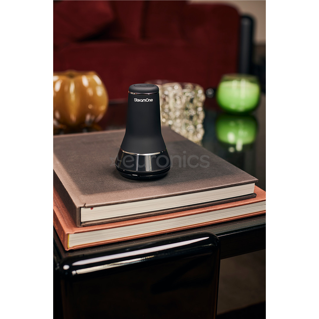 SteamOne, black - Rechargeable lint razor