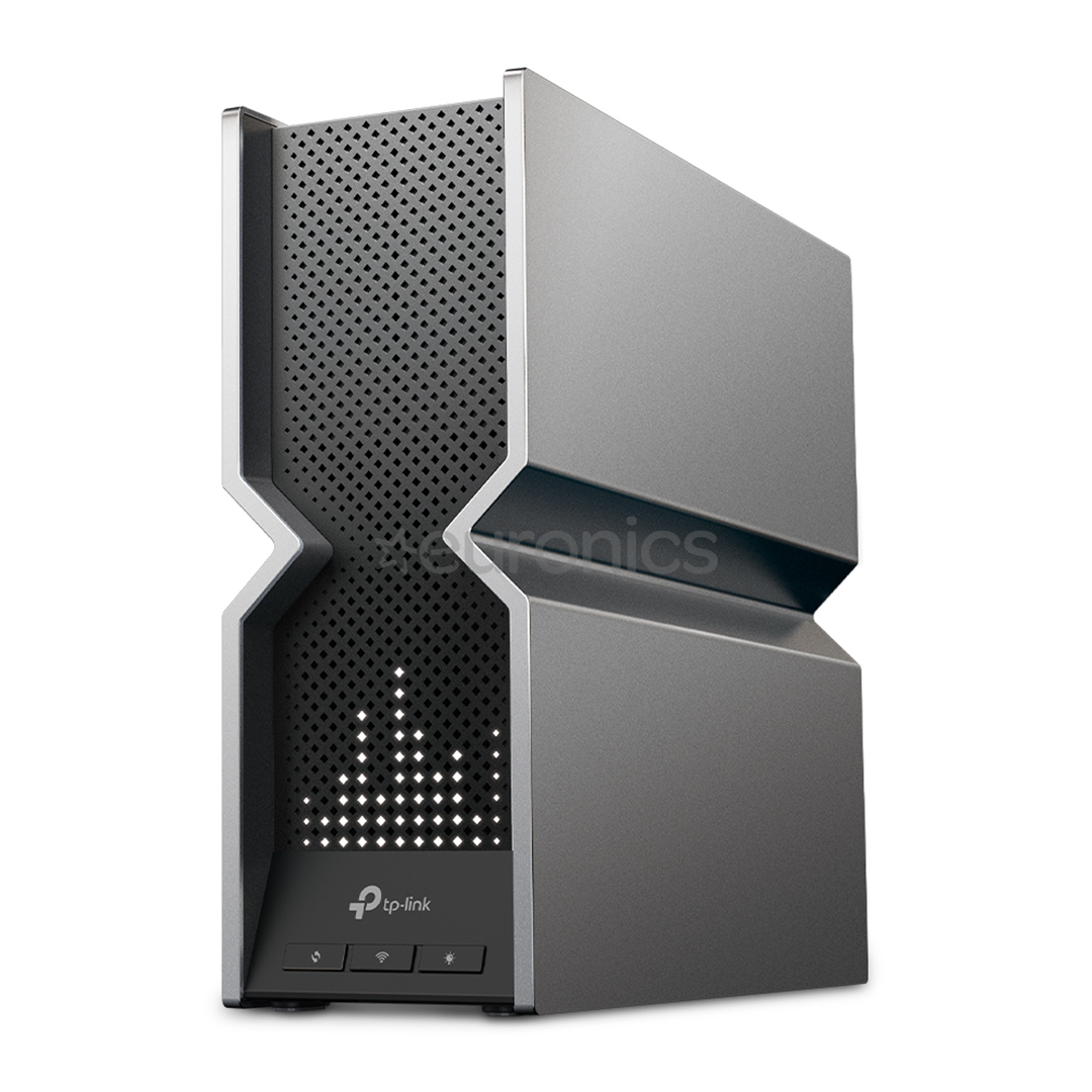 TP-Link Archer BE19000, Wi-Fi 7, серебристый/черный - WiFi-роутер