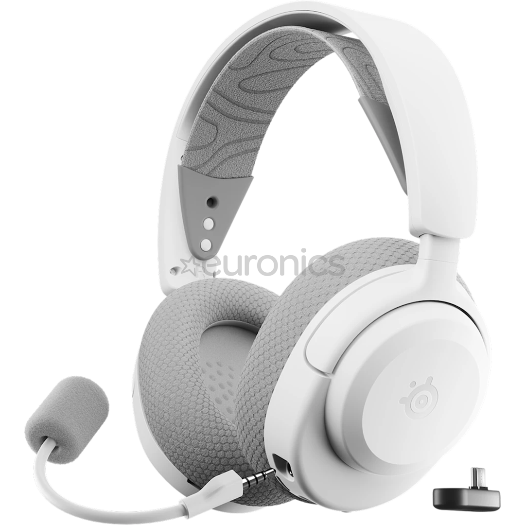 Steelseries Arctis Nova 3P Wireless, white - Wireless headset