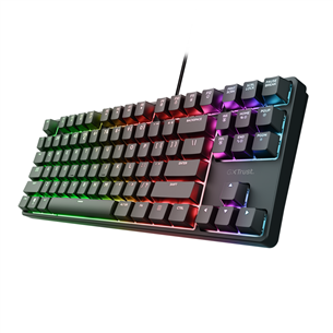 Trust GXT 864 Cada TKL, US, must - Klaviatuur
