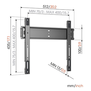Vogel's TVM 5505 ELITE FIXED, 32" - 77", black - TV wall mount