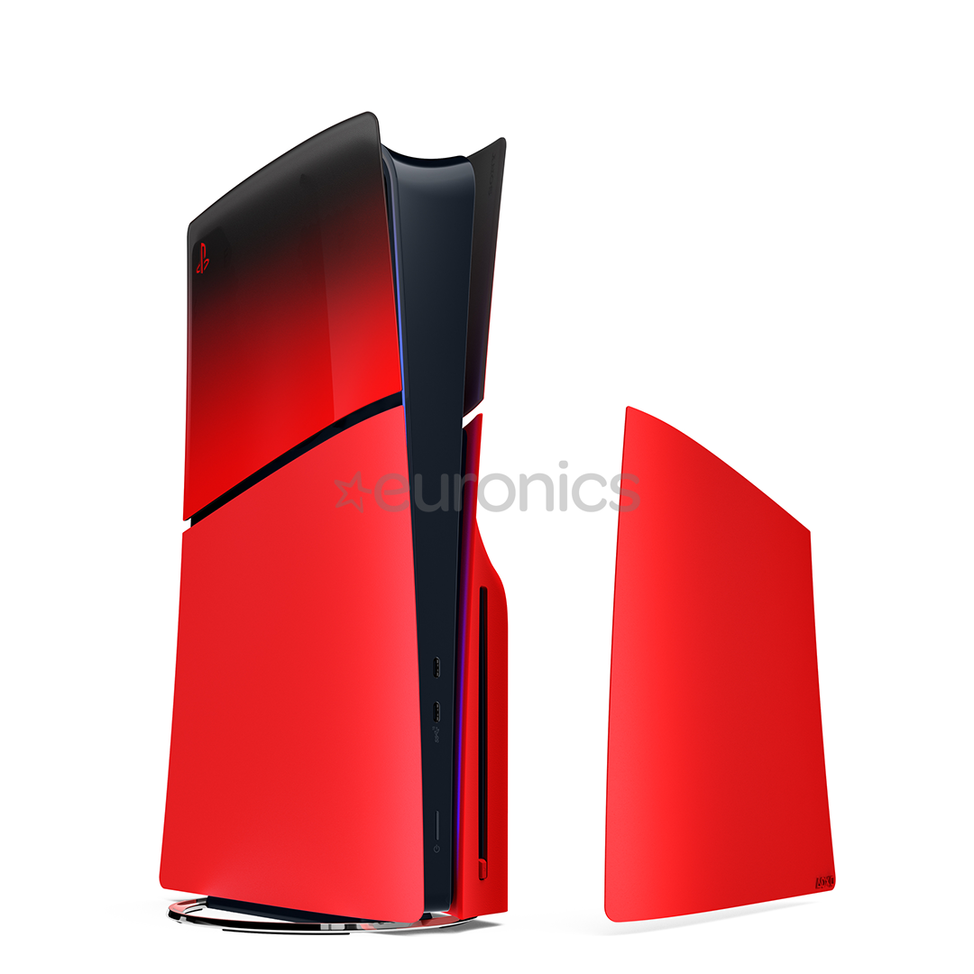 Sony PS5 Slim Cover Hyperpop, techno red - Cover