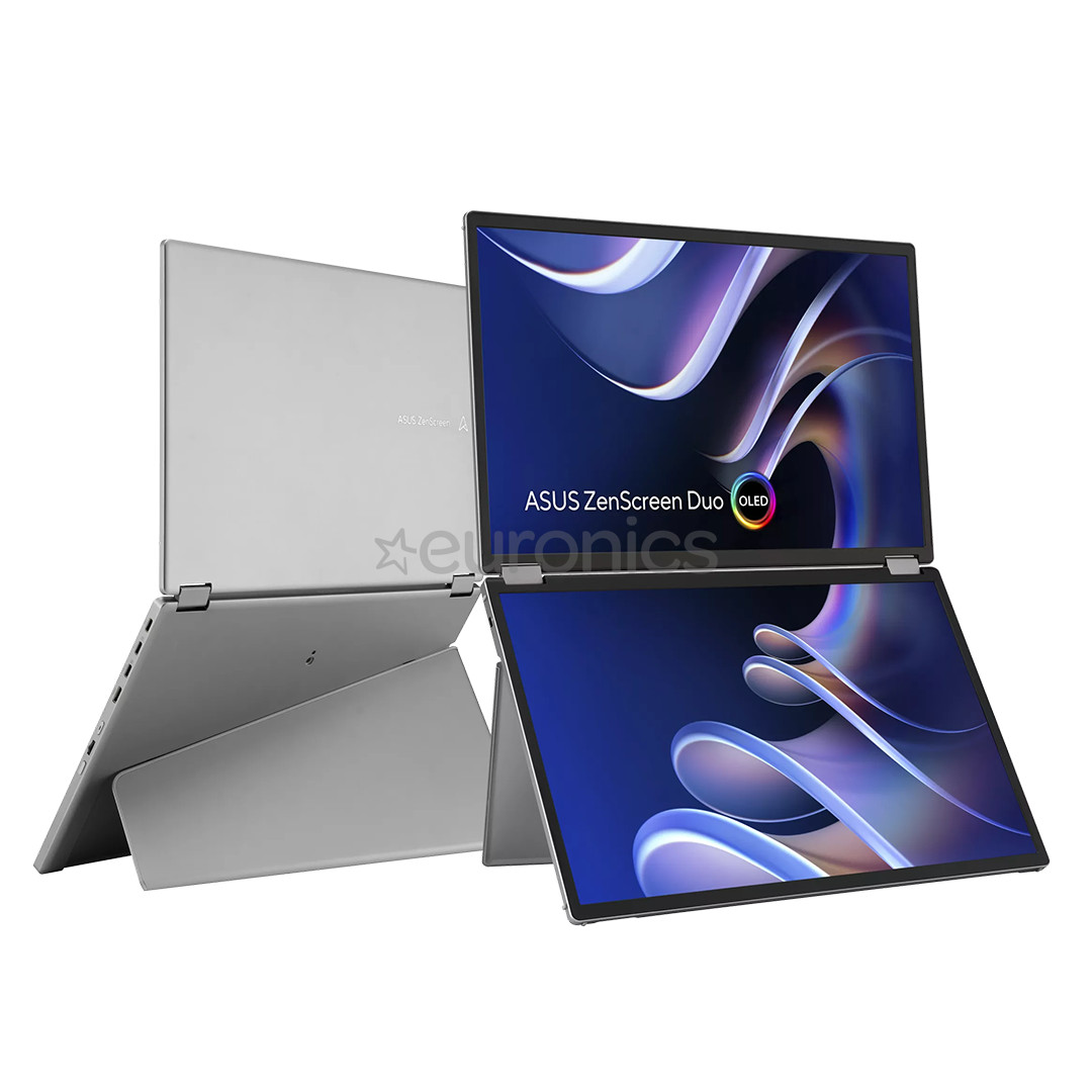 Asus Zenscreen Duo OLED, 14'', OLED, portable, aluminium - Monitor