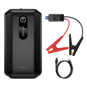 Baseus Super Energy Air Car Jump Starter, 10000 mAh, 1000 A, must - Akupank C00245501113-00