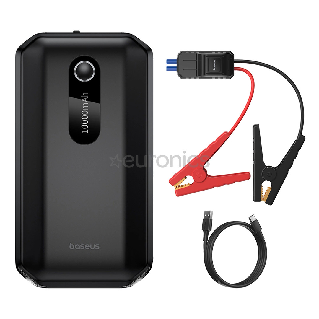 Baseus Super Energy Air Car Jump Starter, 10000 mAh, 1000 A, black - Power bank
