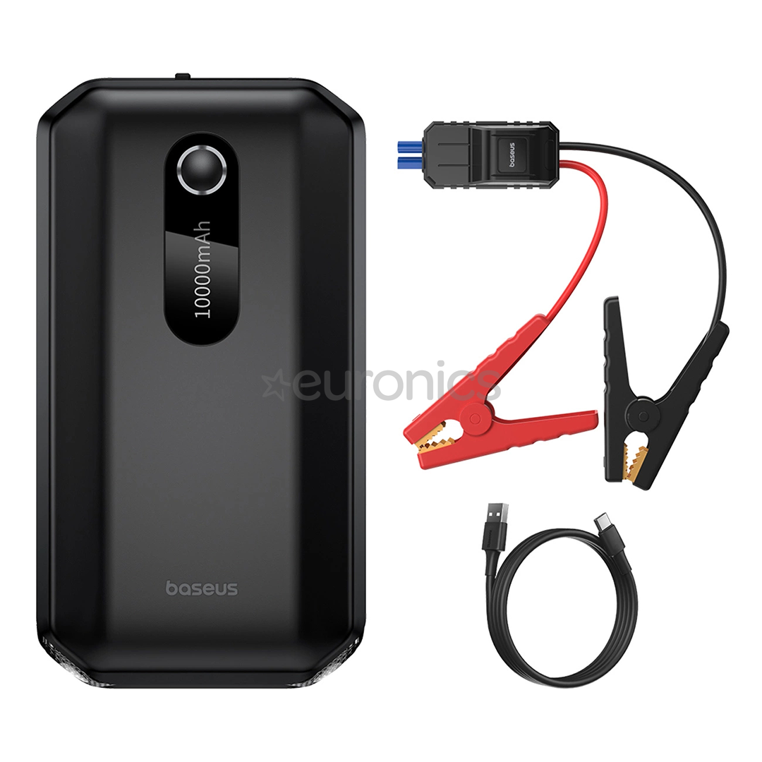 Baseus Super Energy Air Car Jump Starter, 10000 mAh, 1000 A, must - Akupank