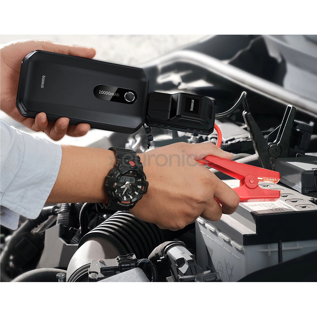 Baseus Super Energy Air Car Jump Starter, 10000 mAh, 1000 A, black - Power bank