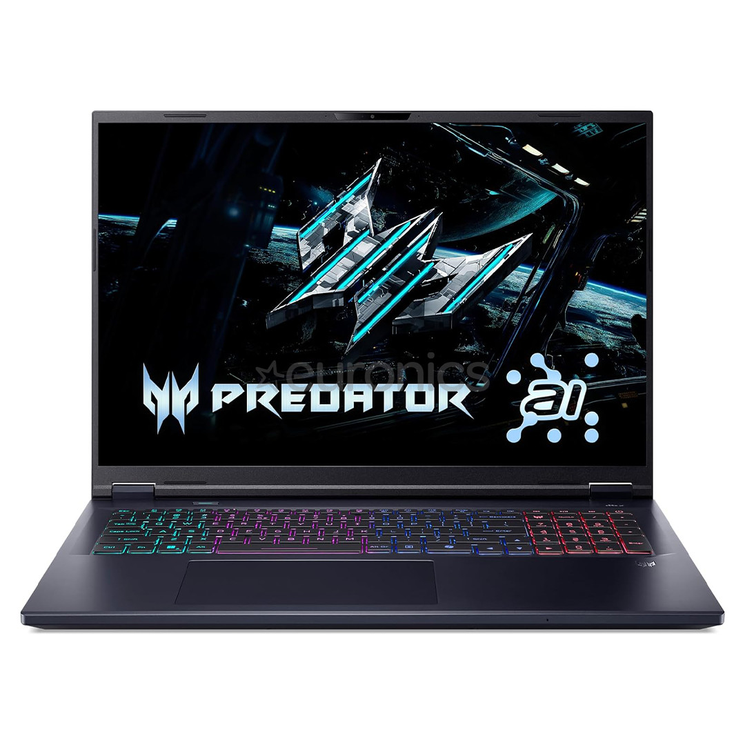 Acer Predator Helios Neo 18 AI, 18'', WQXGA, 165 Hz, Ultra 7, 16 GB, 512 GB, RTX 5060, ENG, abyssal black - Notebook NH.QVFEL.001