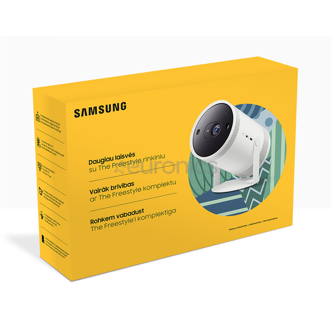Samsung The Freestyle (Gen 2), 30-100", valge/roheline - Projektori komplekt