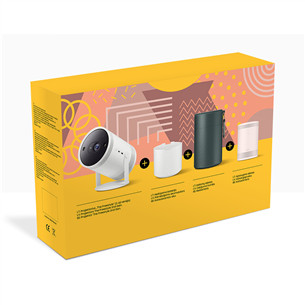 Samsung The Freestyle (Gen 2), 30-100", white/pink - Smart projector bundle