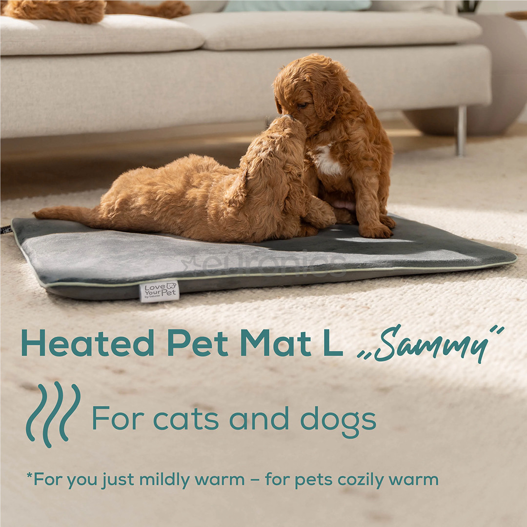 Beurer Sammy, 65 x 50 cm, grey - Heated pet mat