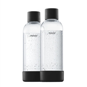 MySoda, 1L, 2-pack, black - Spare bottles EU-2PB10-B