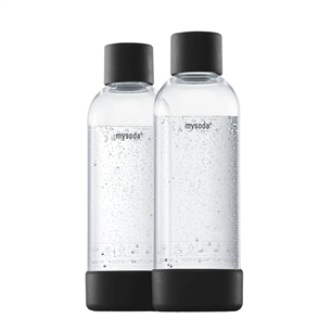 MySoda, 1L, 2-pack, black - Spare bottles