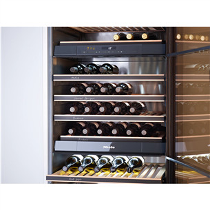 Miele, 178 pudelit, kõrgus 192 cm, must - Veinikülmik