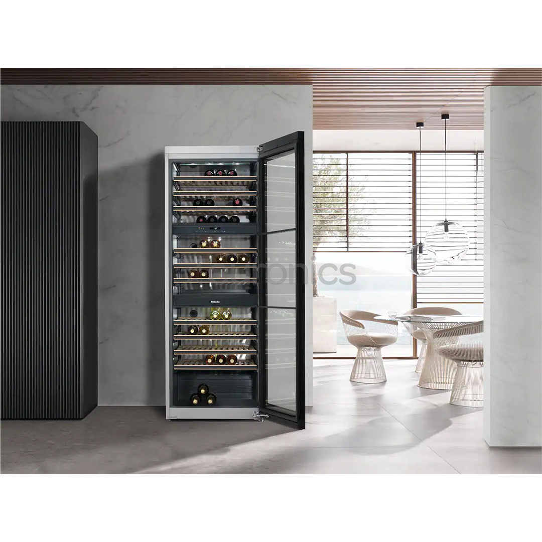 Miele, 178 pudelit, kõrgus 192 cm, must - Veinikülmik