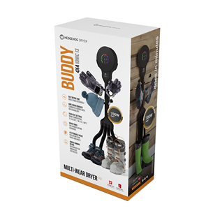 Hedgehog Buddy, 4x4, black - Shoe dryer