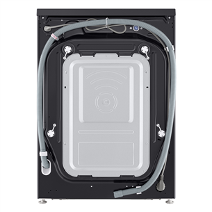 LG, 9 kg, sügavus 47.5 cm, 1200 p/min, mattmust - Eestlaetav pesumasin