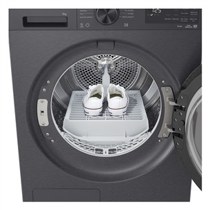 LG, Soojuspump, 9 kg, sügavus 66 cm, mattmust - Pesukuivati