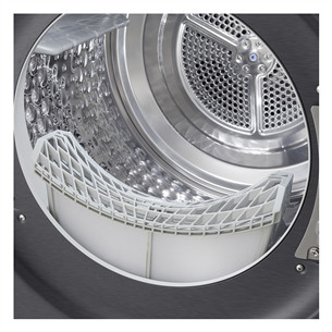 LG, Soojuspump, 9 kg, sügavus 66 cm, mattmust - Pesukuivati