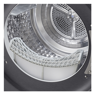 LG, Soojuspump, 9 kg, sügavus 66 cm, mattmust - Pesukuivati