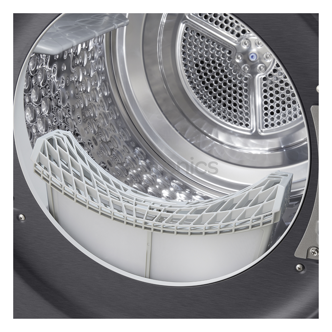 LG, Soojuspump, 9 kg, sügavus 66 cm, mattmust - Pesukuivati