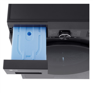 LG, Soojuspump, 9 kg, sügavus 66 cm, mattmust - Pesukuivati