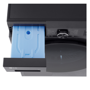 LG, Soojuspump, 9 kg, sügavus 66 cm, mattmust - Pesukuivati