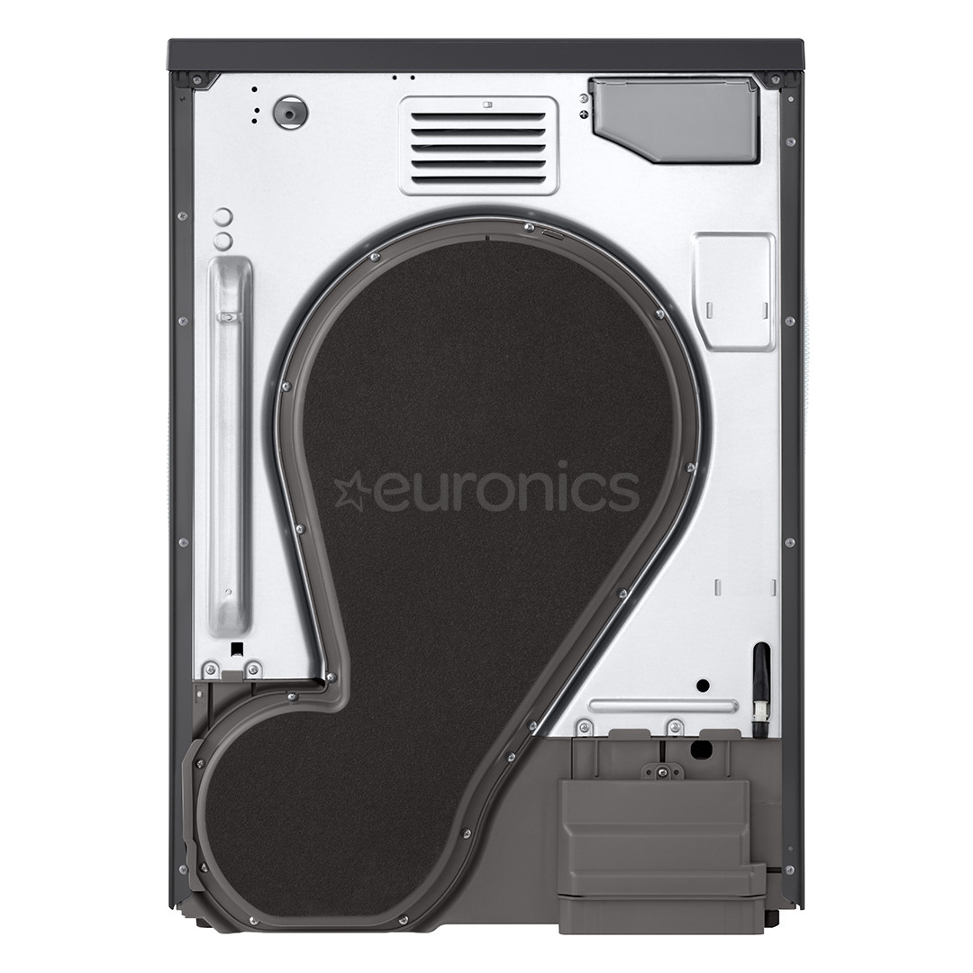 LG, Soojuspump, 9 kg, sügavus 66 cm, mattmust - Pesukuivati