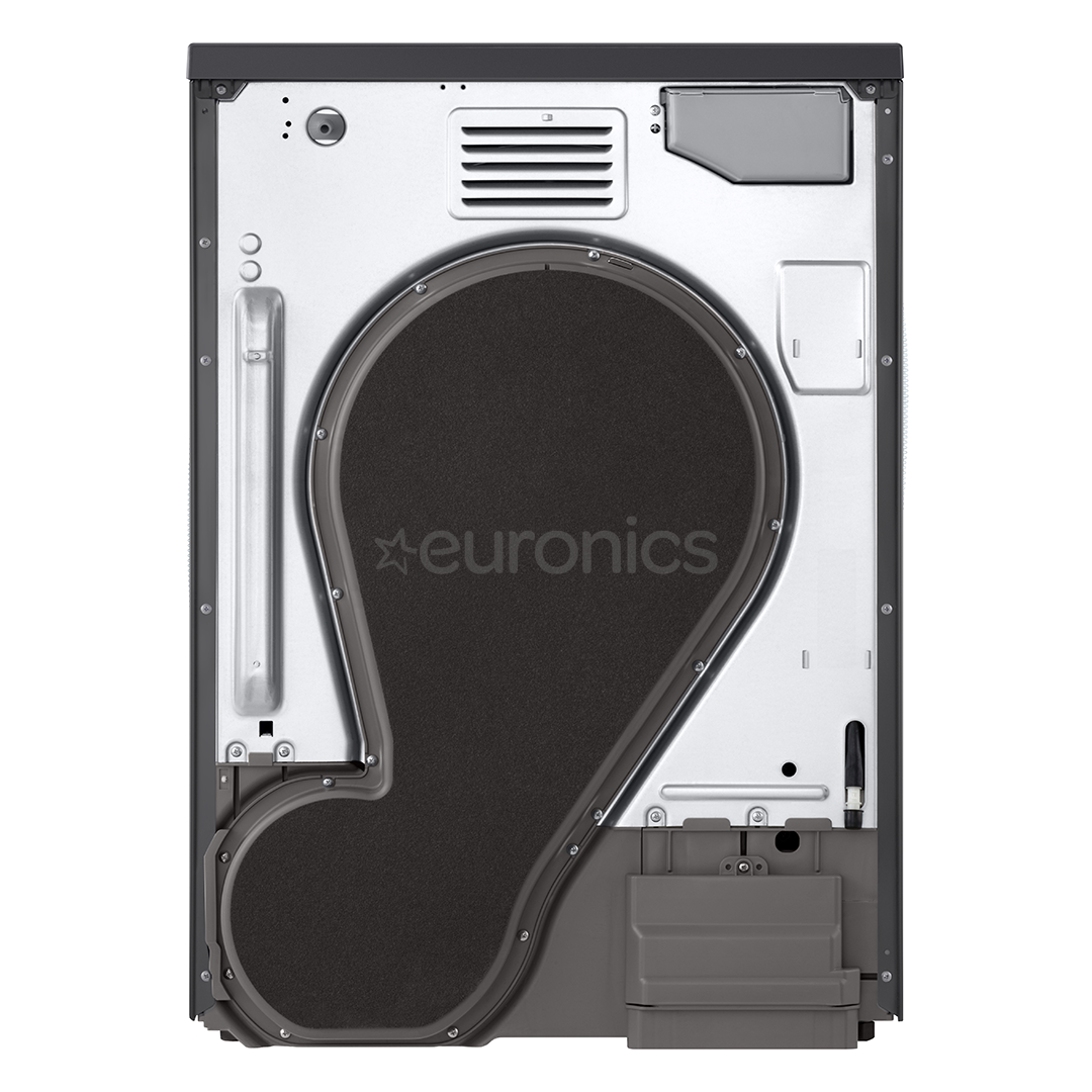 LG, Soojuspump, 9 kg, sügavus 66 cm, mattmust - Pesukuivati