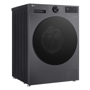 LG, 11 kg, depth 57 cm, 1400 rpm, matte black - Front load washing machine