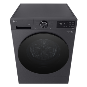 LG, 11 kg, depth 57 cm, 1400 rpm, matte black - Front load washing machine