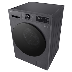 LG, 11 kg, depth 57 cm, 1400 rpm, matte black - Front load washing machine
